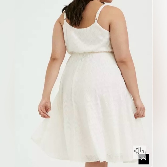 Torrid Elegant Cream Sleeveless Dress - Picture 3 of 14